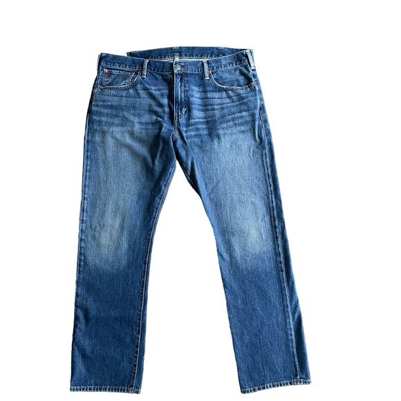 POLO RALPH LAUREN Men's Size 38x32 Classic 867 Straight Leg Jeans Denim Blue - Picture 1 of 16
